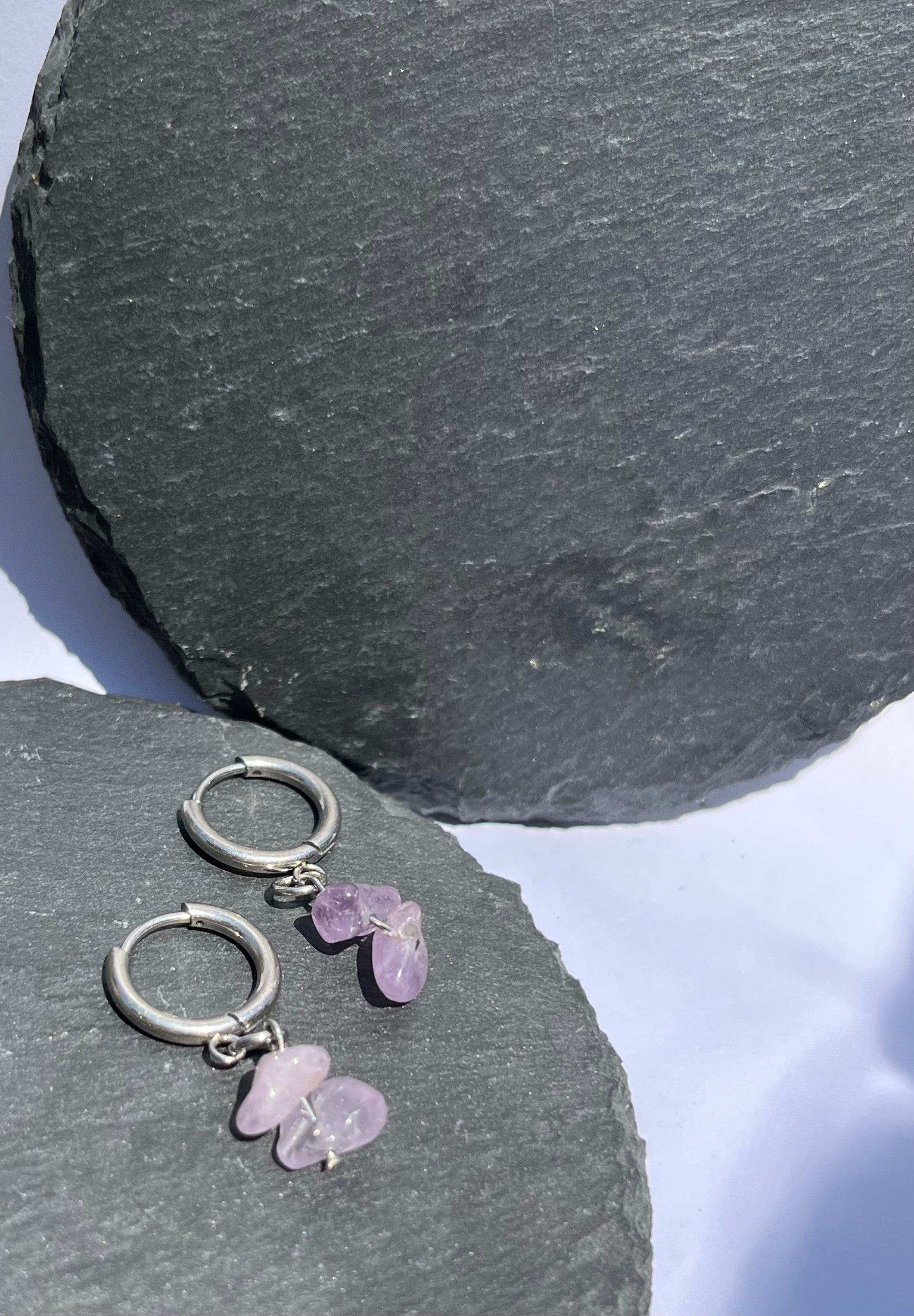 Boucles d’oreilles « Améthyste »